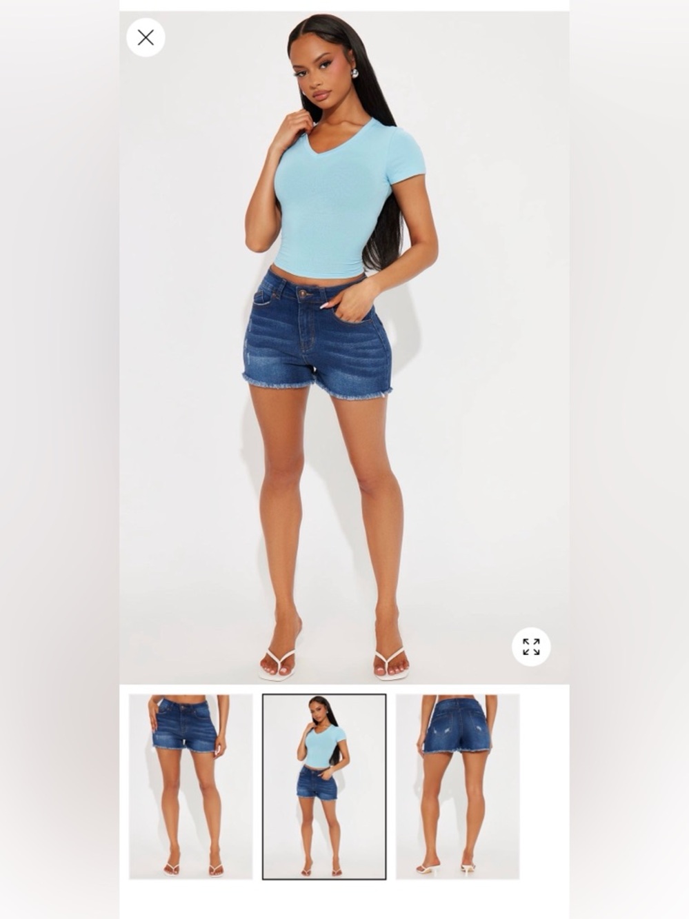 NWOT Denim Blue Women's Shorts